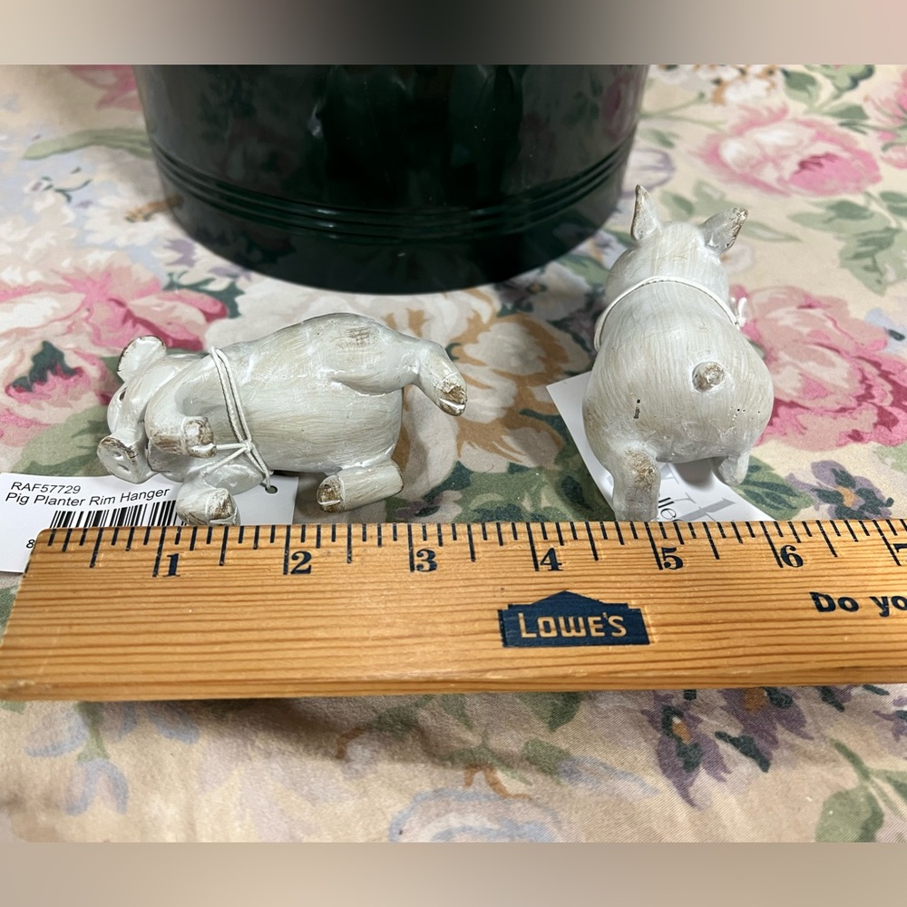Pig Planter Rim Holders Decor - Picture 5 of 6
